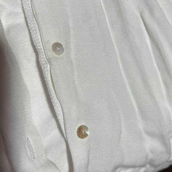 Cropped White Button Up - Picture 2 of 2